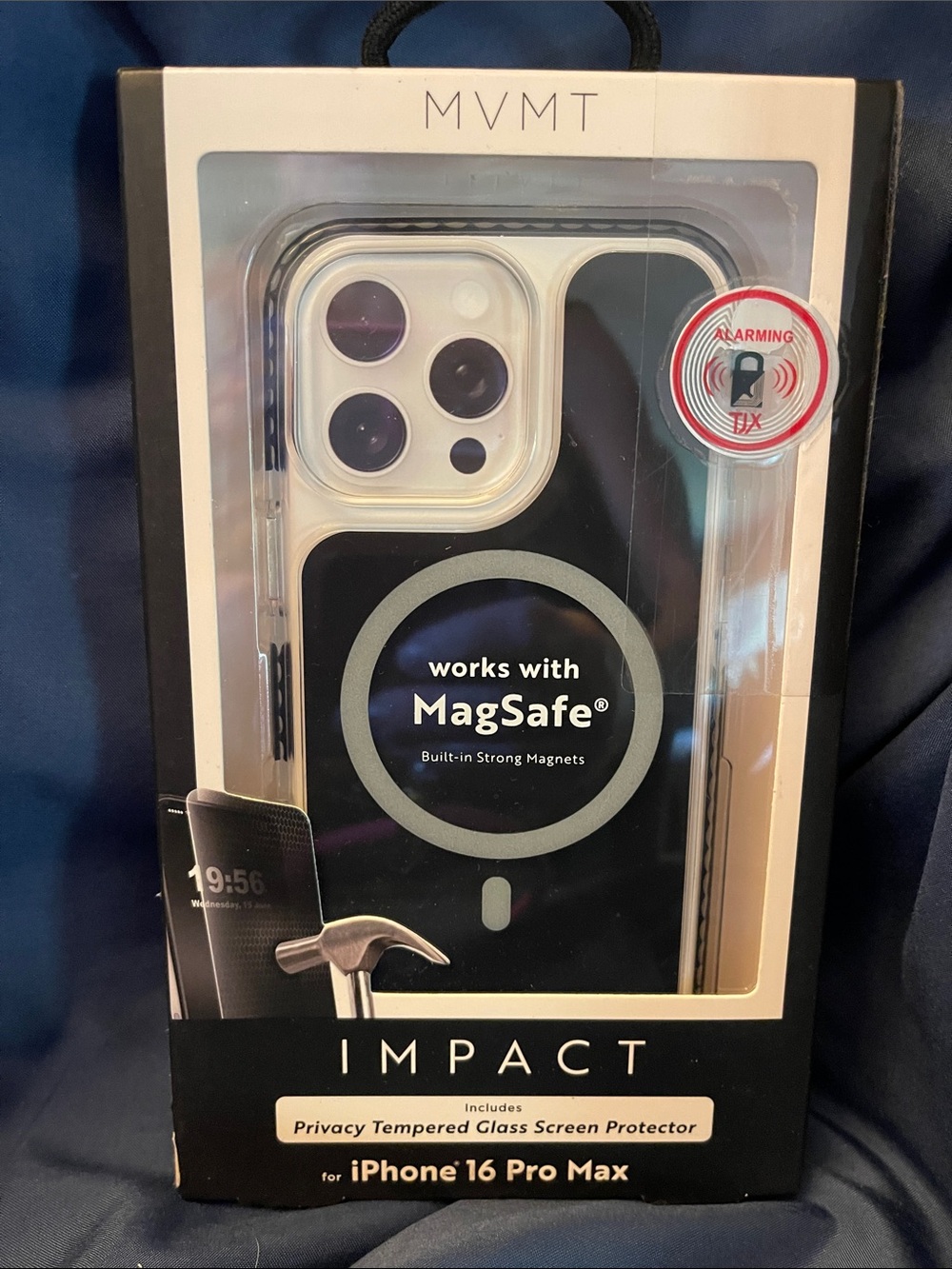 MVMT Clear and Black MagSafe Impact Case for iPhone 16 Pro Max